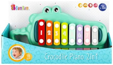 Bam Bam Pianinko krokodilčić 2u1 Bam Bam 492794, razne boje