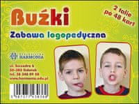 Harmonia Buźki zabava za logopediju 2 špila po 48 karata