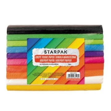 STARPAK Bibuła marszczona, 25x200 cm, mix boja, op. 10 kom, 239759