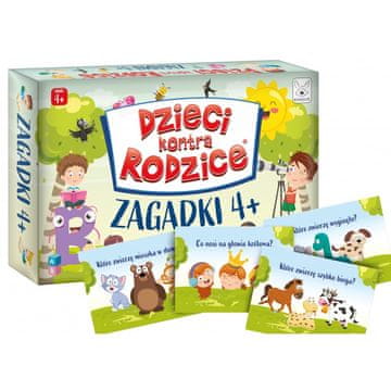 Djeca protiv roditelja. Zagonetke 4+. Društvena igra. Kangur