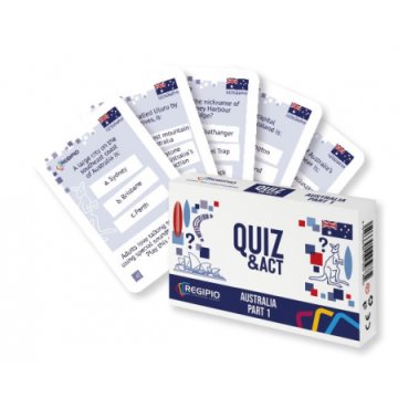 Quiz i act. Australija, 1. dio. Društvena igra, regipio