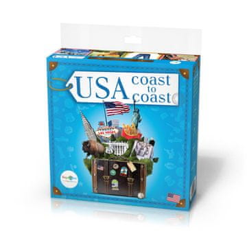 Igra jezično-civilizacijska engleski. Usa coast to coast. Jezična igra. Linguadice