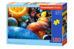 Castor Puzzle od 180 dijelova. Planeti i njihovi mjeseci