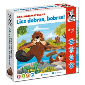 Licz dobro, bobru! na brojanje. Društvena igra. Edgard