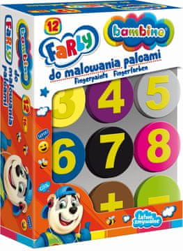 BAMBINO boje za prste. 12 boja.
