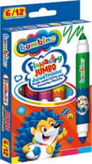 BAMBINO Jumbo dvostrani markeri. 6 kom. 12 boja.