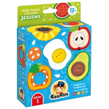 CzuCzu CzuCzu Moje puzzle s rupom. Hrana. 12 mj. +