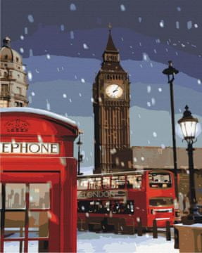 Malovanje po brojevima. Zima u Londonu