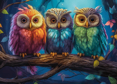 Castor Puzzle 300el. Tri male sove