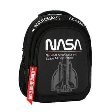 STARPAK NASA srednjoškolska torba, crna.