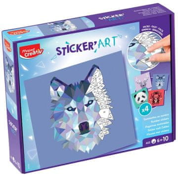 Maped Creativ sticker art - lijepljenje po brojevima
