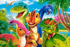 Castor Maxi slagalica od 40 dijelova. Selfie s dinosaurom.