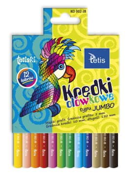 Tetis Tetiske okrugle jumbo bojice, 12 boja