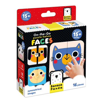 On-the-go puzzle polovice. Lica 15m+