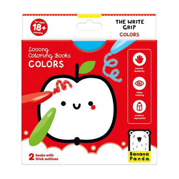 Looong coloring books - The Write Grip. Colors 18m+