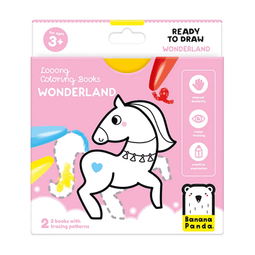 Looong coloring books - ready to draw. Wonderland 3+