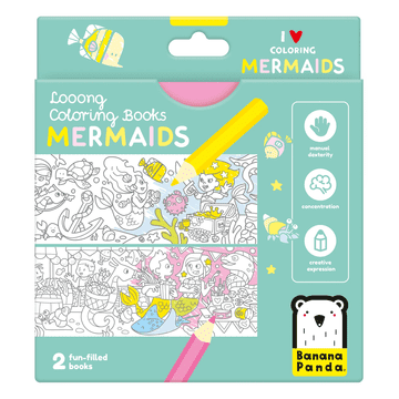 Looong coloring books - I love coloring. Mermaids