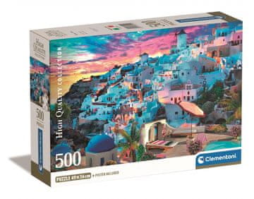 Clementoni Puzzle 500 komada. Compact. Greece View