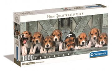 Clementoni Puzzle panorama 1000 elemenata, compact, beagles