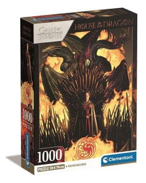 Clementoni Puzzle 1000 komada Compact House of the Dragon 399048