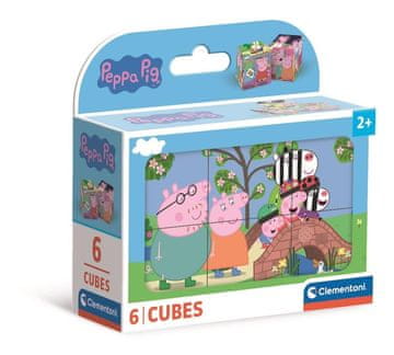 Clementoni Kocke za slaganje 6 elemenata. Peppa Pig