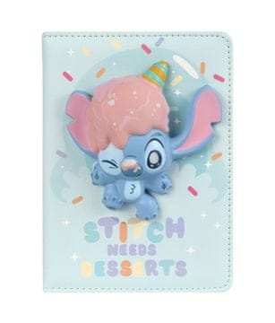 Patio Disneyjeva moda. Bilježnica B6 100 listova. Squishy 3D. Pastel Stitch 2