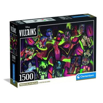Clementoni Puzzle 1500 elemenata. Compact Disney Villains