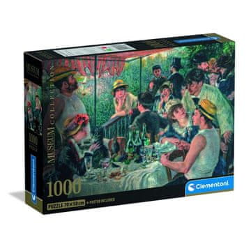 Clementoni Puzzle 1000 komada. Compact Museum Renoir, Luncheon of the Boating Party