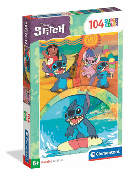 Clementoni Puzzle od 104 elementa. Super boje. Stitch
