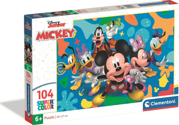 Slagalica od 104 dijela. Super šarena. Mickey i prijatelji