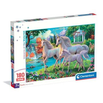 Clementoni Puzzle super 180 elemenata, unicorni