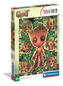 Clementoni Puzzle od 104 elementa, super kolor, Groot