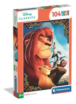 Clementoni Puzzle od 104 dijelova. Super kolor. The Lion King