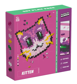PLUS Plus Plus. Puzzle by number. Kot 500 elementów