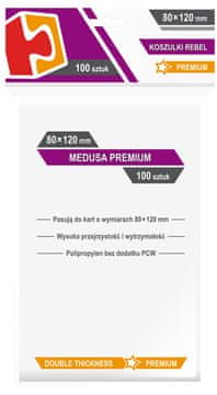 Rebel Zaštitne navlake za karte Rebel (80 x 120 mm). Medusa Premium 100 komada