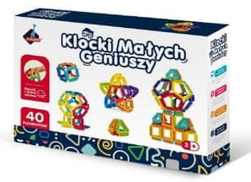 Kocke malih genijalaca. Geometrijske četke, 40 elemenata.