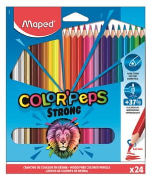 Maped Kredke Colorpeps Strong trokutaste, 24 boje