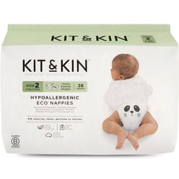 Hipoalergenske pelene za bebe, veličina 2 (4-8 kg), 38 komada KIT&KIN