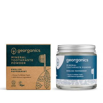 Georganics Prirodna pasta za zube u prahu s okusom engleske paprene metvice 60 ml