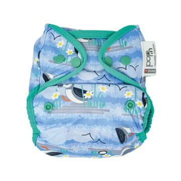 Pop-in AI2 Blue Puffin pelena za višekratnu upotrebu, jedna veličina 3-16 kg Zatvori