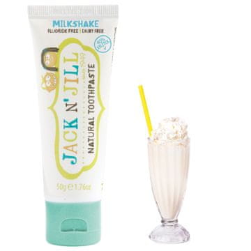 Pasta za zube Milkshake bez fluorida za djecu 50 g 6 mjeseci+ Jack N' Jill