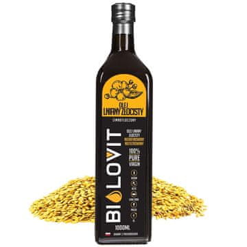 Bilovit zlatno laneno ulje hladno prešano - 1000 ml