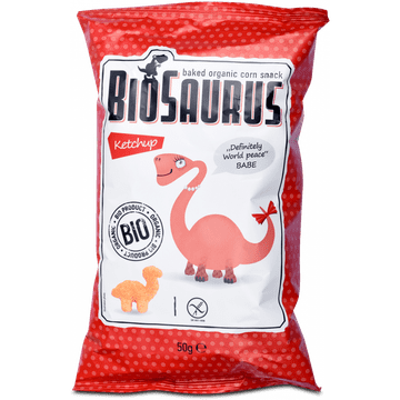 McLLOYD´S Mclloyd's biosaurus chrupki bezglutenowe ketchup bio, 50 g