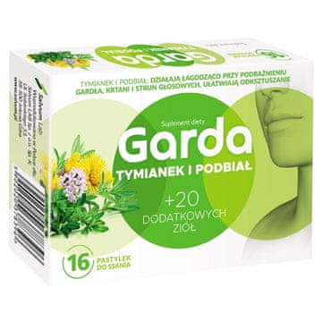 Garda timijan i podbjel, 16 pastila za sisanje