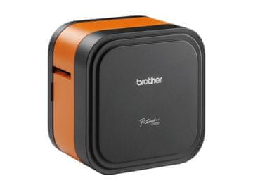 Brother Profesionalni Bluetooth kockasti pisač etiketa PT-E920BT, namijenjen korisnicima u građevinskoj industriji, ispisuje etikete širine do 36 mm.
