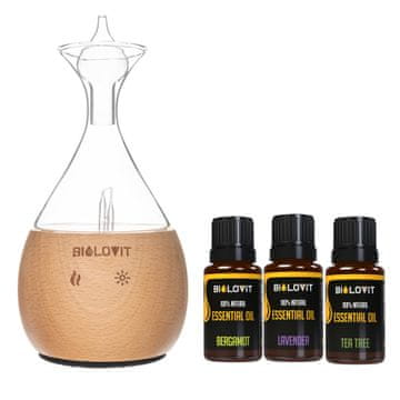 Bilovit set nebulizatora za eterična ulja + 3 eterična ulja