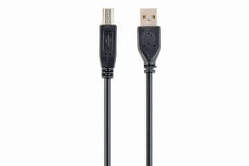 GEM GEM USB A na USB B kabel, 3.04 m, crni