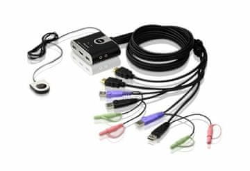 Aten ATEN 2-portni USB HDMI KVM prekidač s audio izlazom