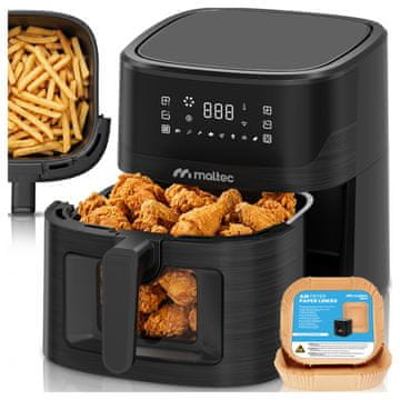 Beztłuszczowa frytownica s prozorom, tace za AirFryer 1800W-7LB