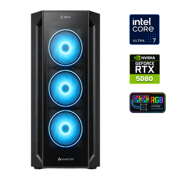 Anni Gamer Elite računalo, Intel Core Ultra 7-265KF, 32GB, SSD2TB, RTX5080, FreeDOS